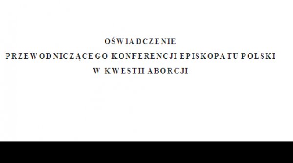 oswiadczenie-przewodniczacego-konferencji-episkopatu-polski-w-kwestii-aborcji